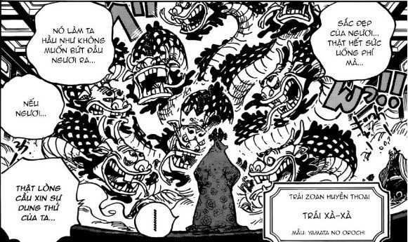 One Piece 933: Kyoushirou `kills` Komurasaki, making Orochi mad - Nami uses `lightning release` to attack the Snake Spirit 4